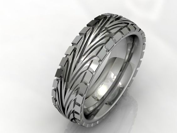 tire tread wedding ring | Jungleland Vintage