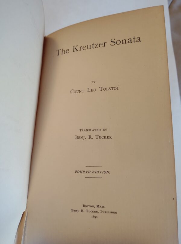 The Kreutzer Sonata book